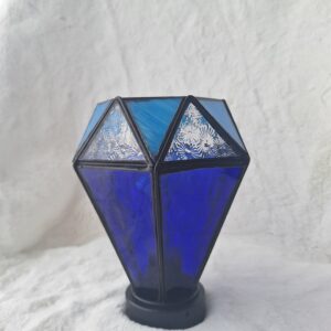 Petite lampe à piles bleue