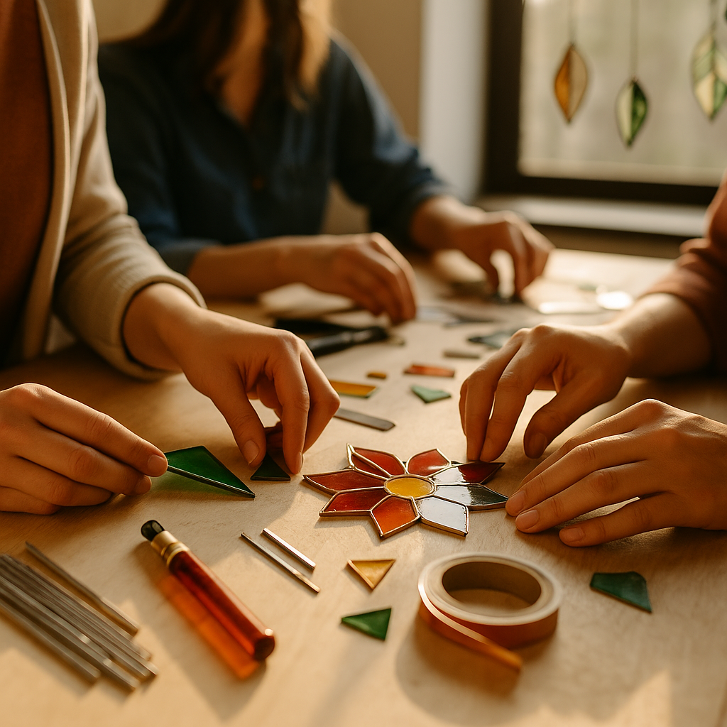 atelier création vitrail