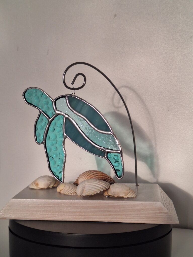 Tortue socle blanc