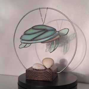 Tortue socle et anneau