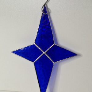 Etoile plate bleue foncée