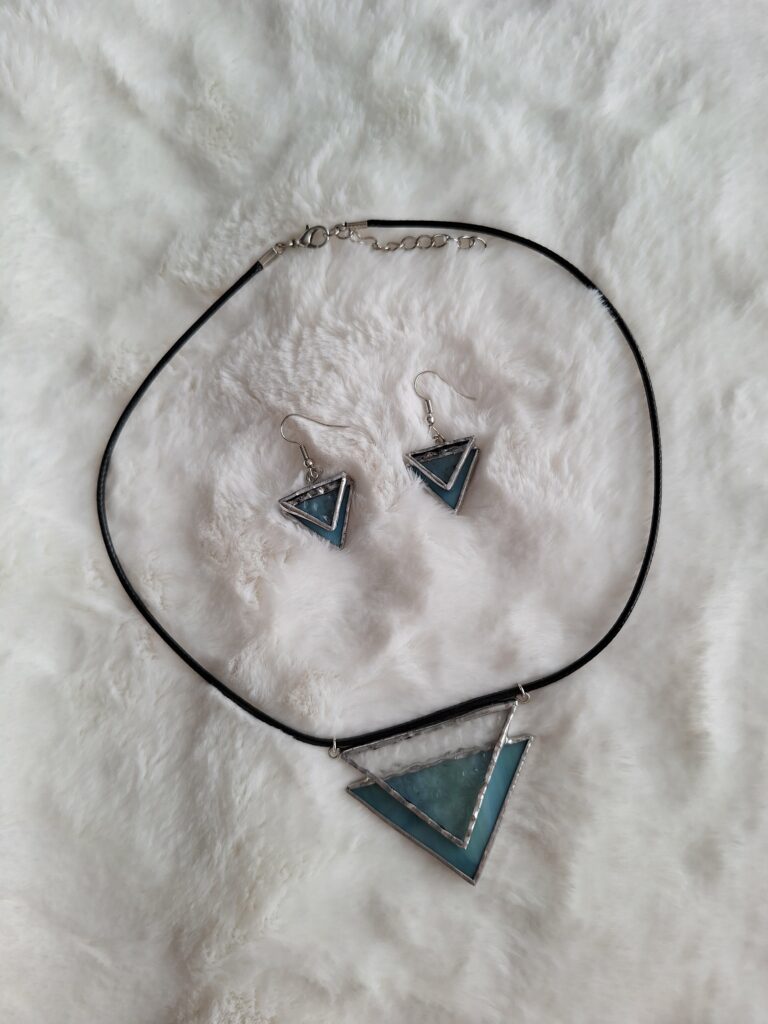 Parure 2 triangles superposés