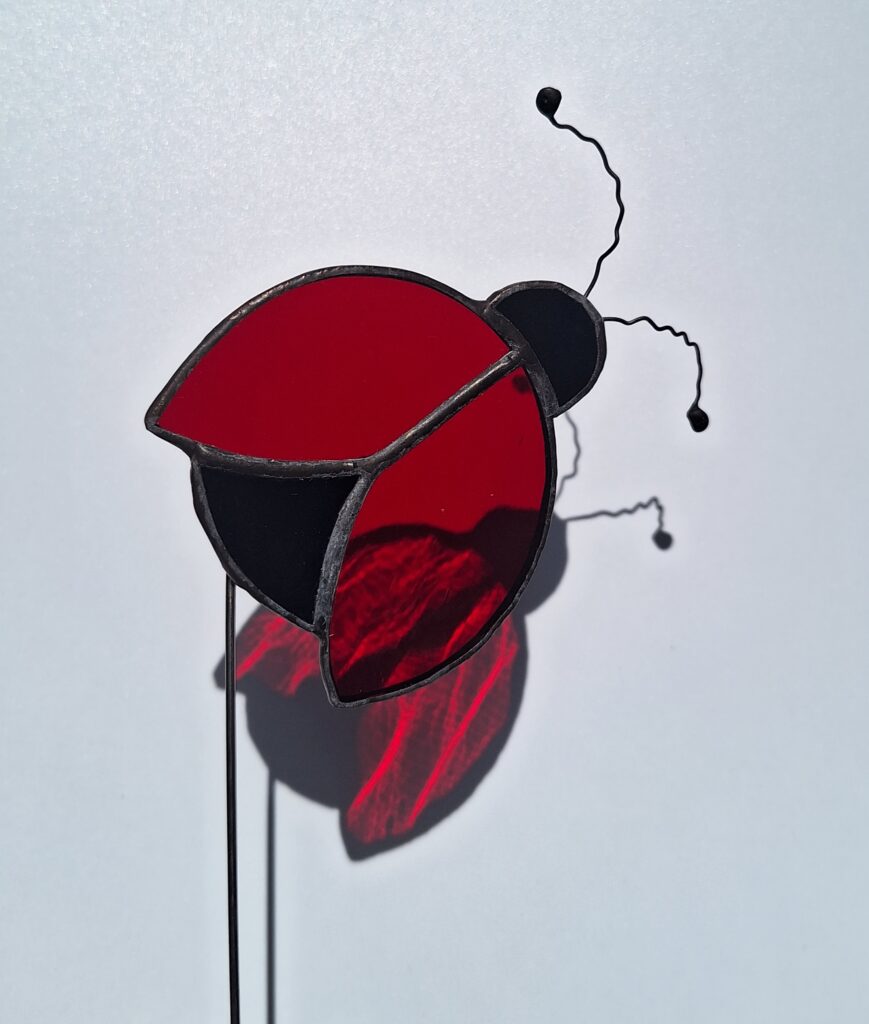 Coccinelle sur tige